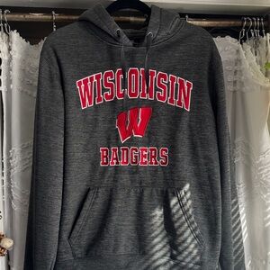 Wisconsin Badgers Gray Hoodie